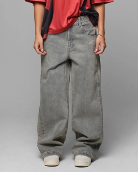 City Walk Comfy Weekend Getaway Loiter Star Walker Wide Leg Jean Washed Blue