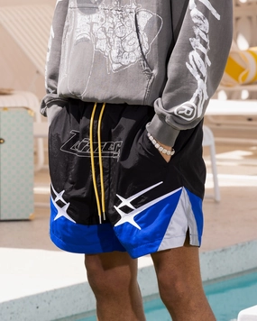 Loiter Starwalker Walk Shorts Black/Blue skin friendly Golf shorts