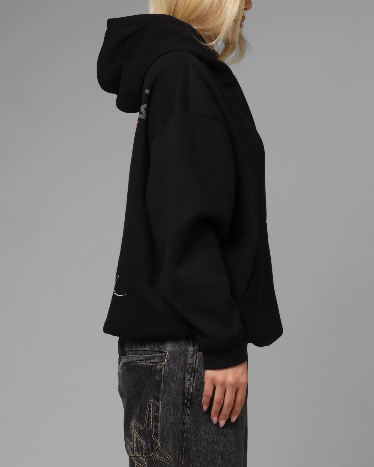 Loiter Summer Motocross Hoodie Black dark colors Warm Embrace