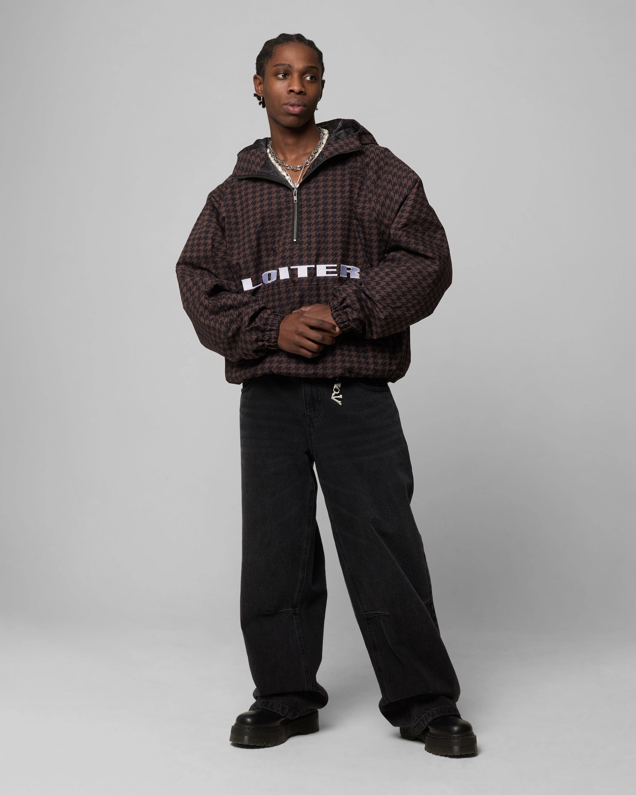 Loiter Tailgate Jacket Brown/Black Waterproof Outerwear Everyday Jacket