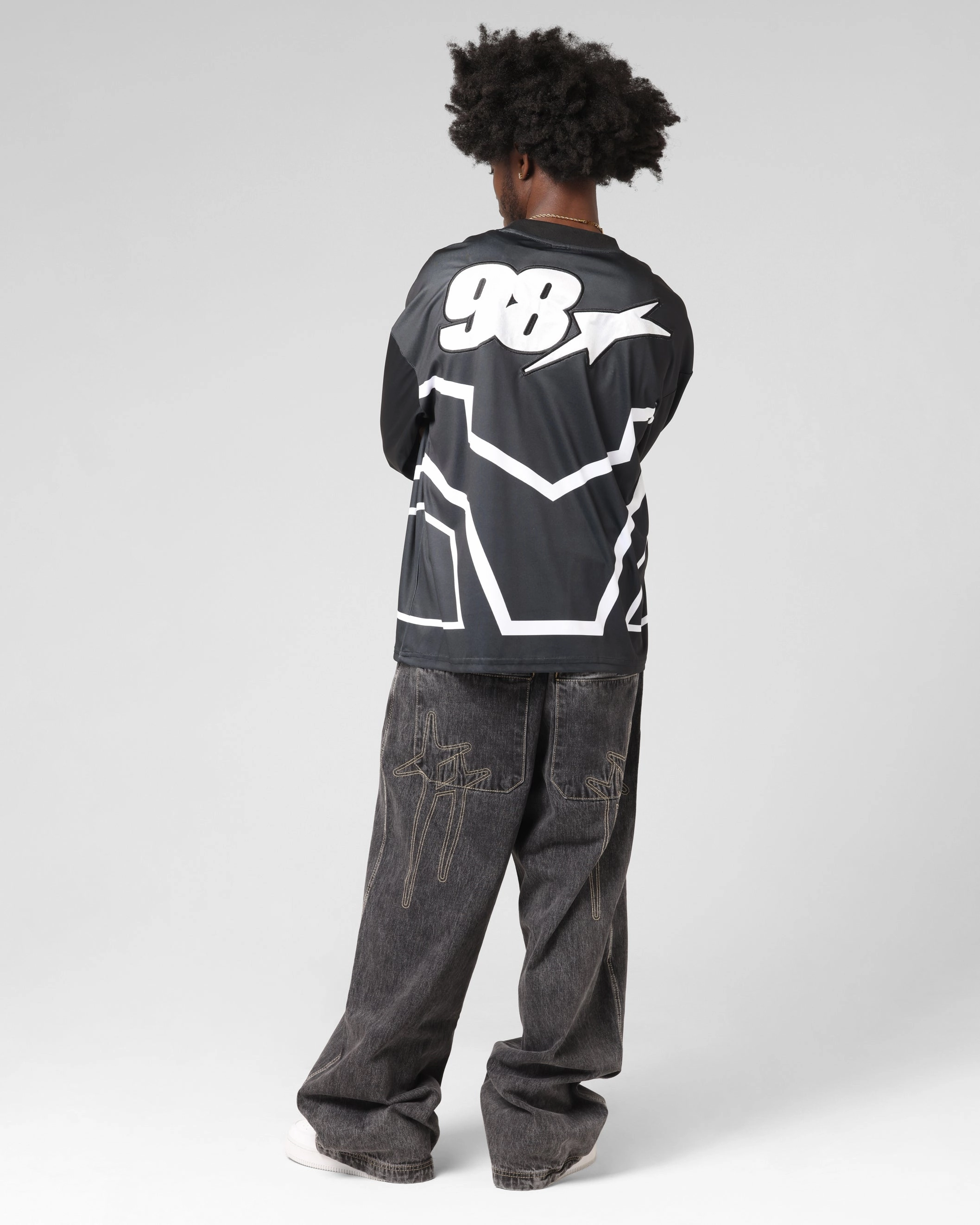 Loiter Thrill Racing Long Sleeve T-Shirt Black Timeless Comfort Wear