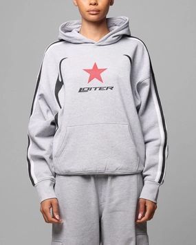Heat Retention Technology Smart Layer Loiter Trackstar Hoodie Grey Marle