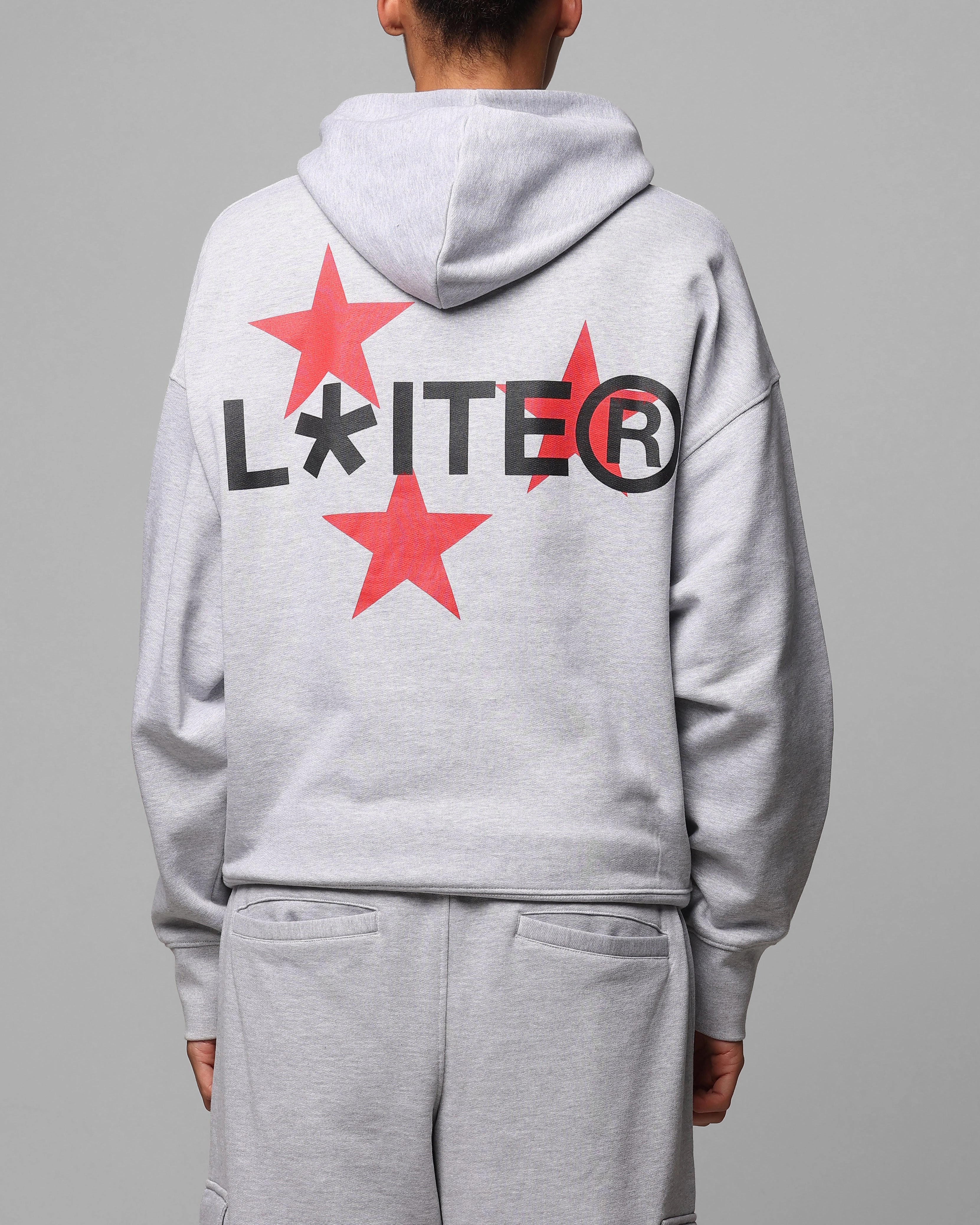 Loiter Trackstar Hoodie Grey Marle Prevent