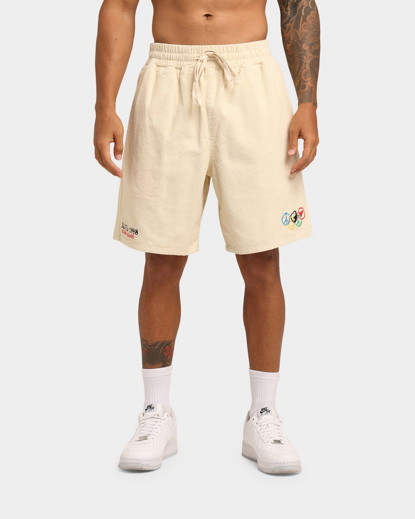 quick dry WaterResistantFinish Loiter Tribute Walk Shorts Off White