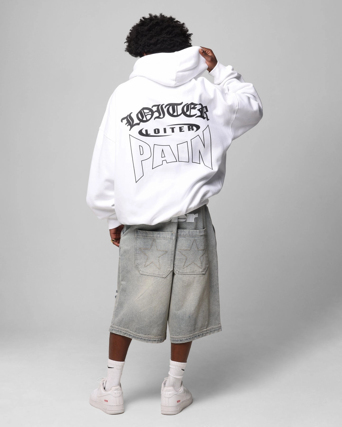 Sport Day Athletic Tailoring Loiter Ultimate Pain Hoodie White