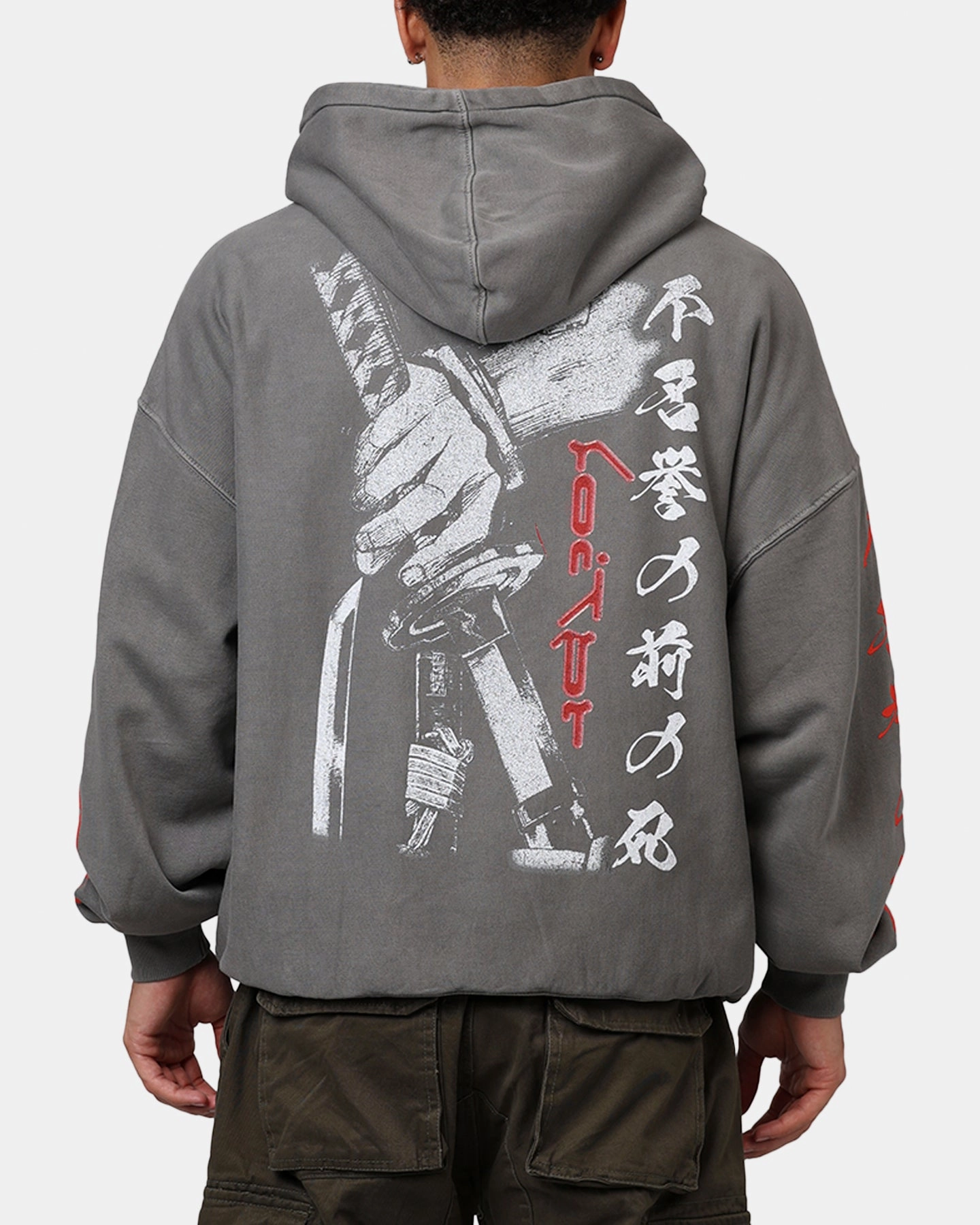 Loiter Ultimate Vengeance Vintage Hoodie Charcoal heirloom FullLengthZip