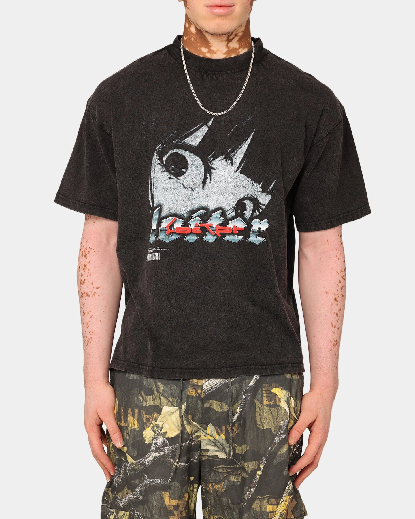 Loiter Ultimate Vengeance Vintage T-Shirt Vintage Black Light Fit Layered Sleeve Construction