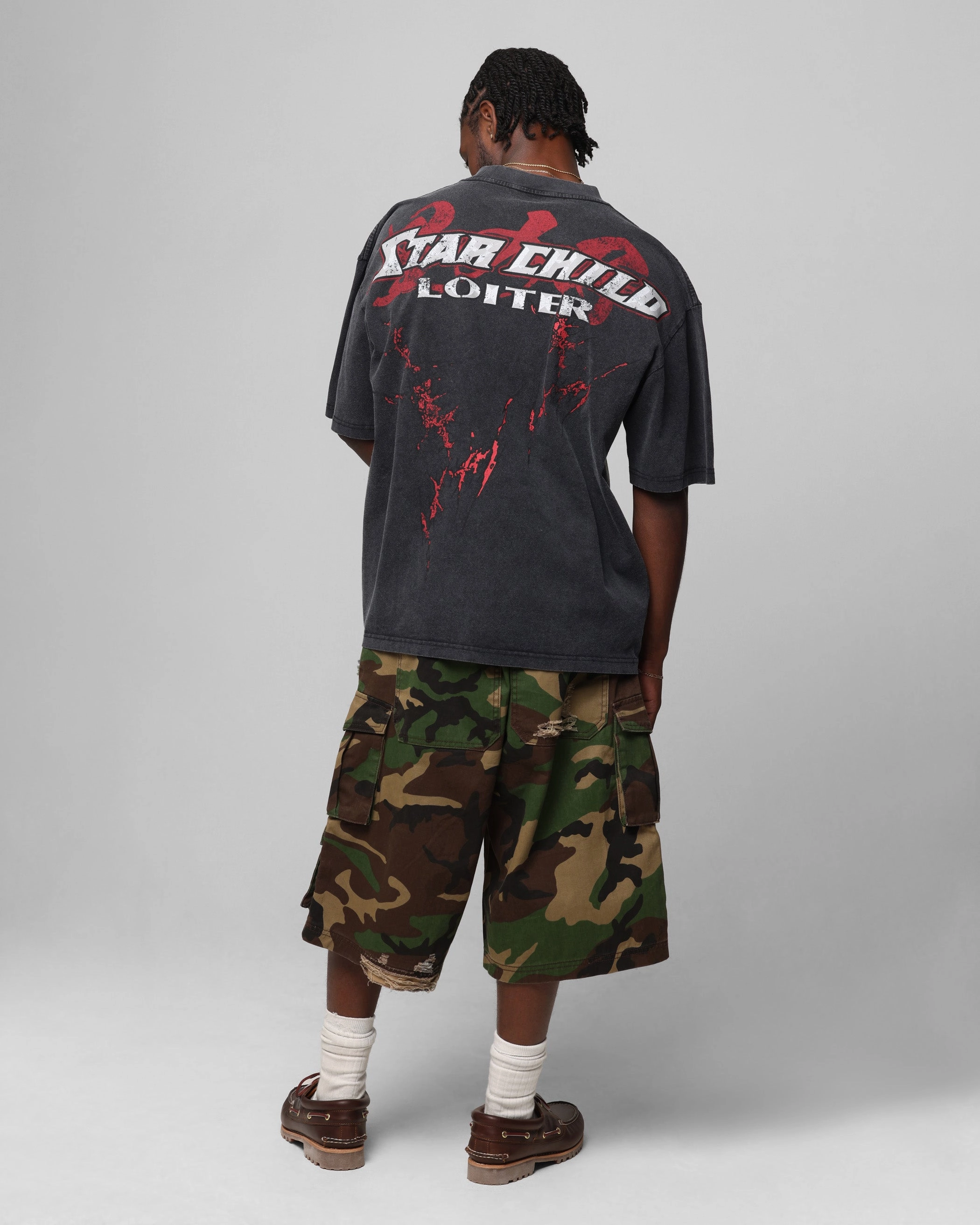 Loiter Valkyrie Vintage T-Shirt Black Wash Everyday apparel