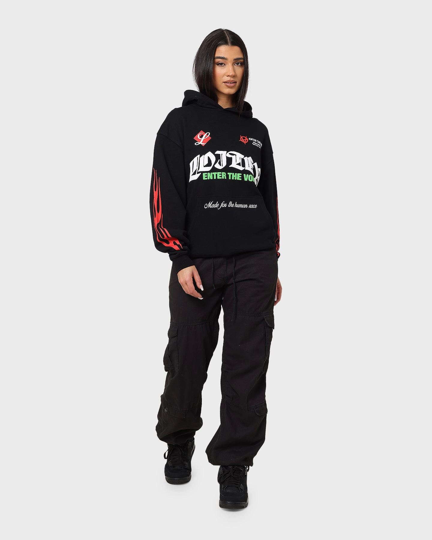 Probability Loiter Void Multi Logo Hoodie Black/Multi