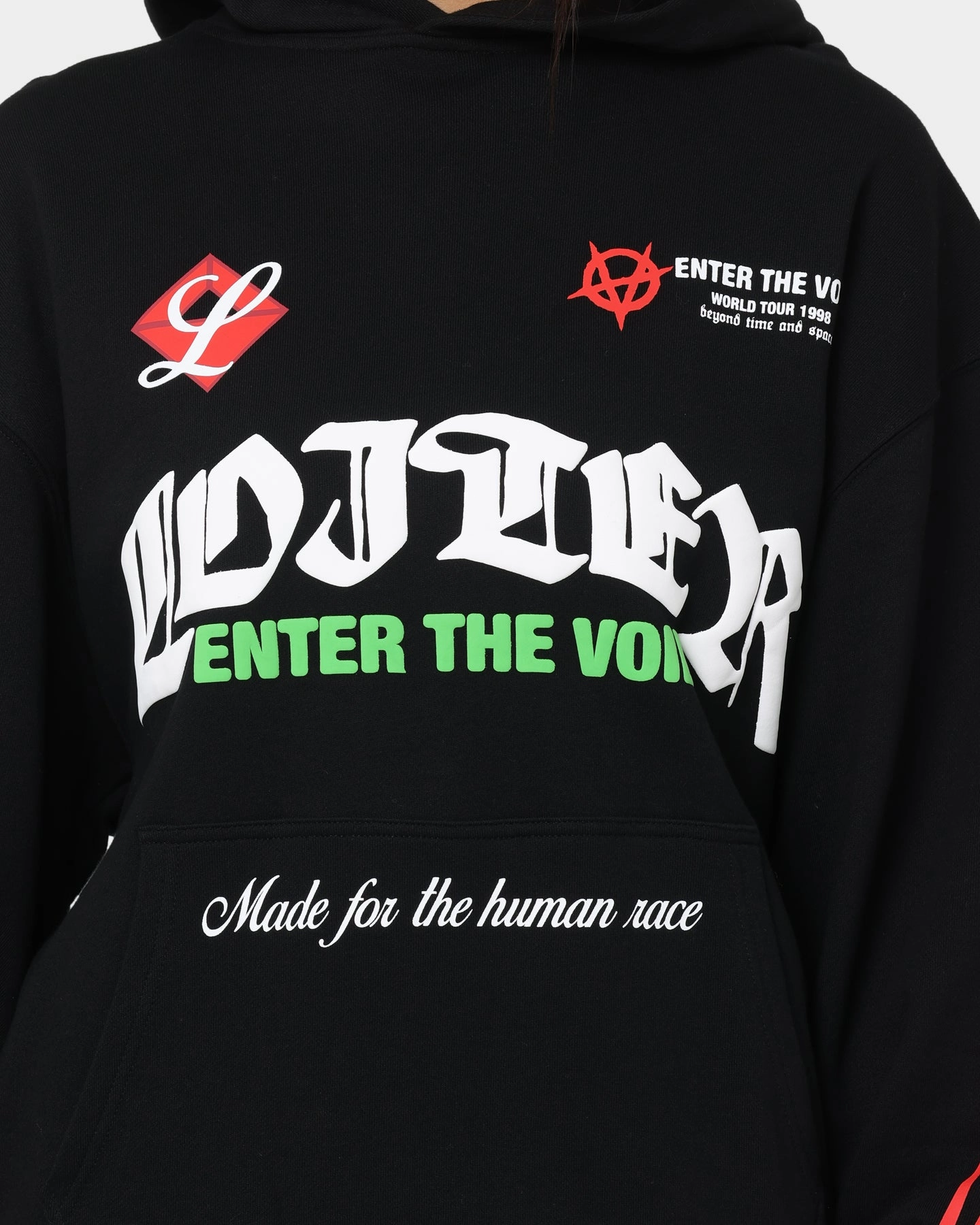 Loiter Void Multi Logo Hoodie Black/Multi Versatile Layering