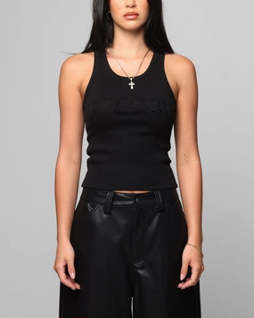 single - layer storage Loiter Women's Dark Tank Black