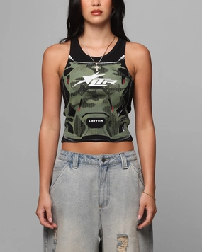 Loiter Women's Motorsport Tank Black Powerful