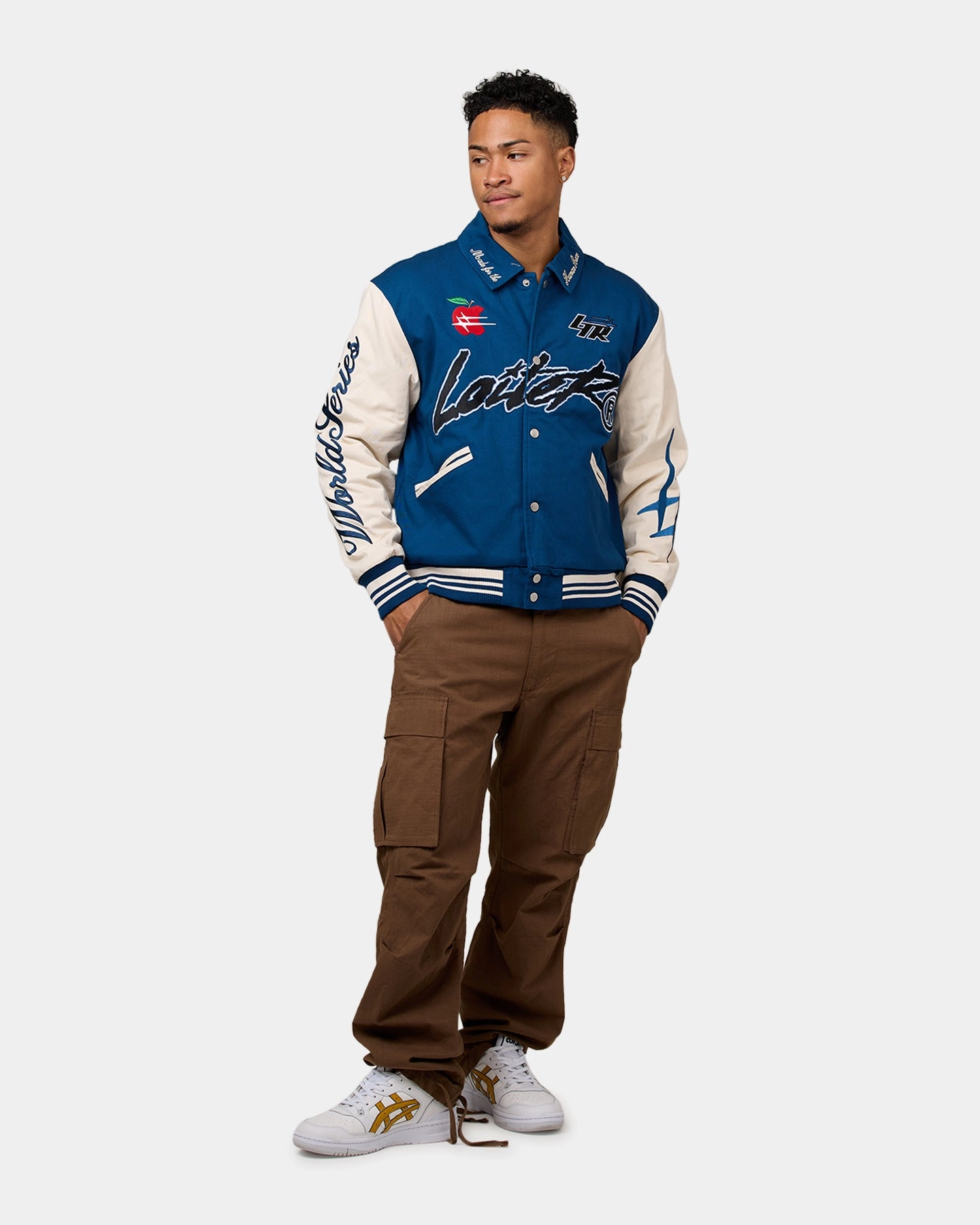 Loiter World Series Varsity Jacket Dark Blue suitable for land sports