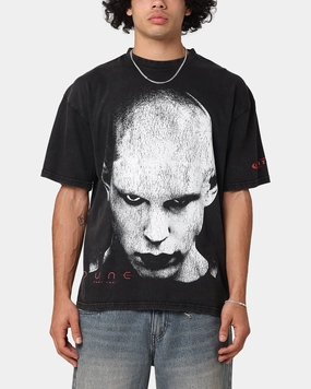 Loiter X Dune Feyd Rautha Vintage T-Shirt Black Acidwash Fit For Movement Vintage Wash
