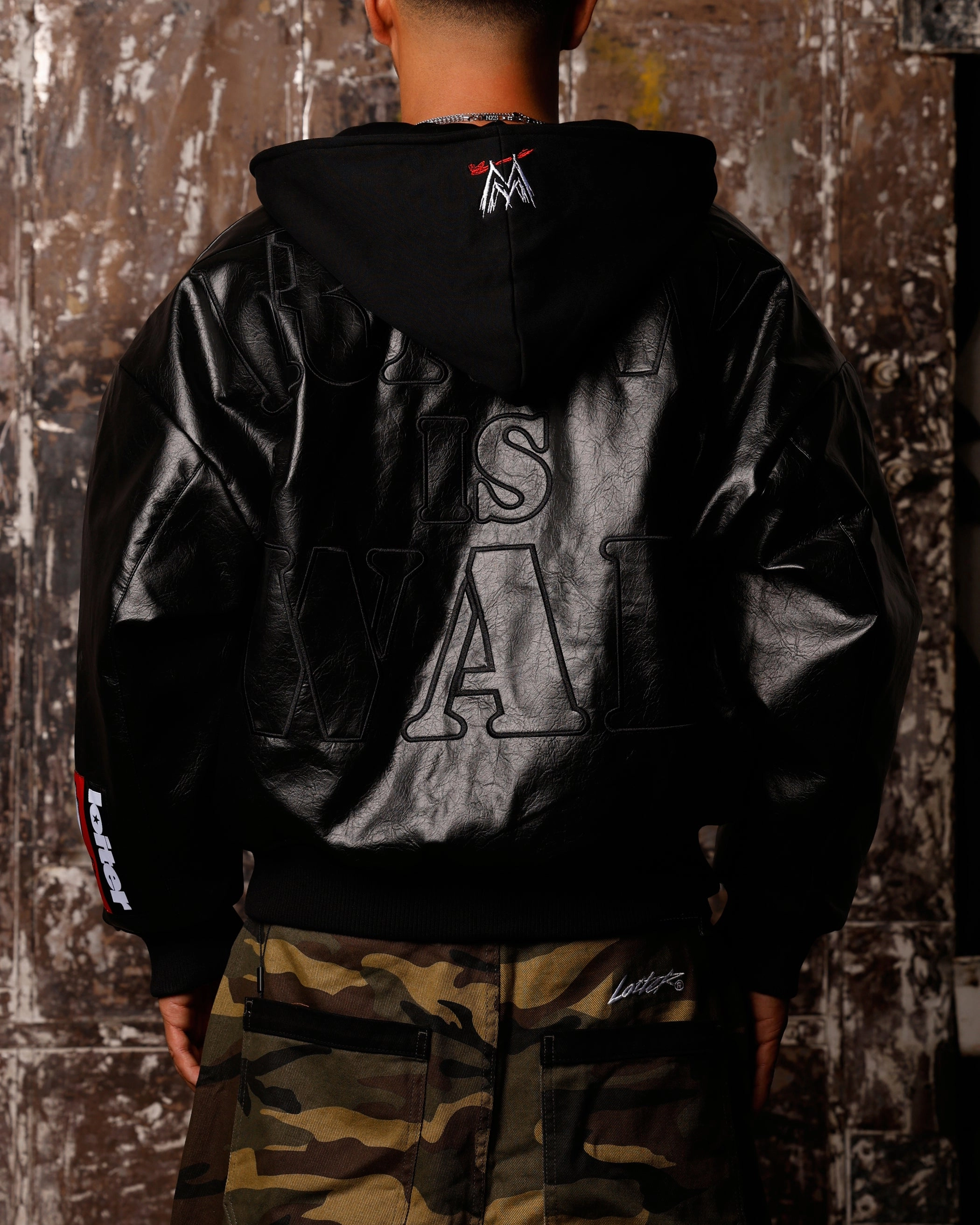 Loiter X WWE Raw Is War Jacket Black outdoor barbecue Classic Jacket