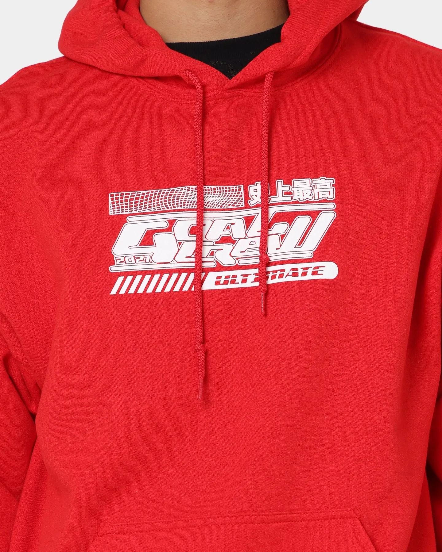 Goat Crew Anime Hoodie Red Eco-friendly