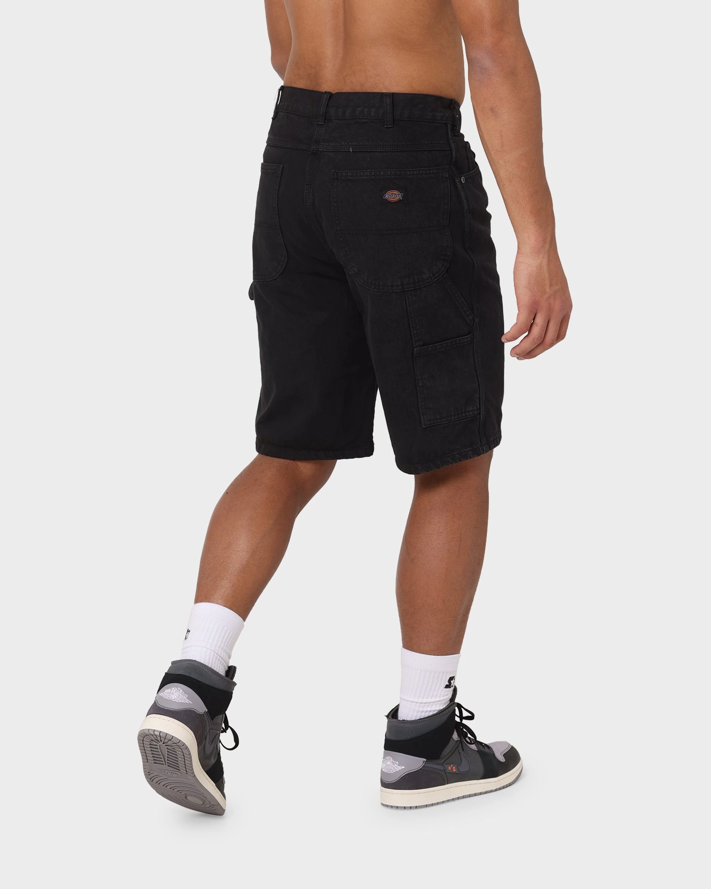 Dickies Relaxed Fit Carpenter Shorts Black Beach Vacation Soft Stretch