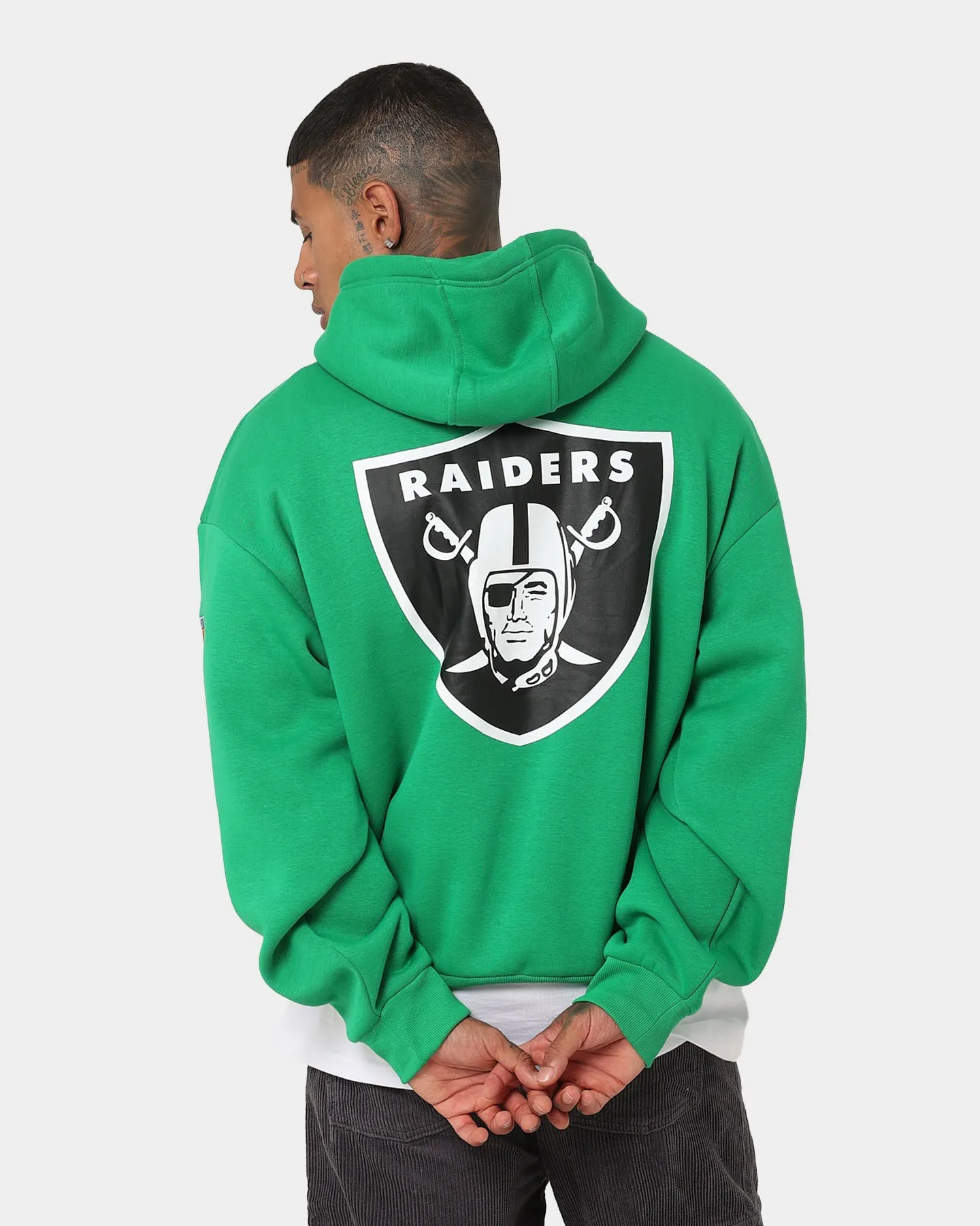 New Era Las Vegas Raiders 'Tropical Punch Script Pack' Oversized Hoodie Lucky Green Empathy Laser Cut Vents