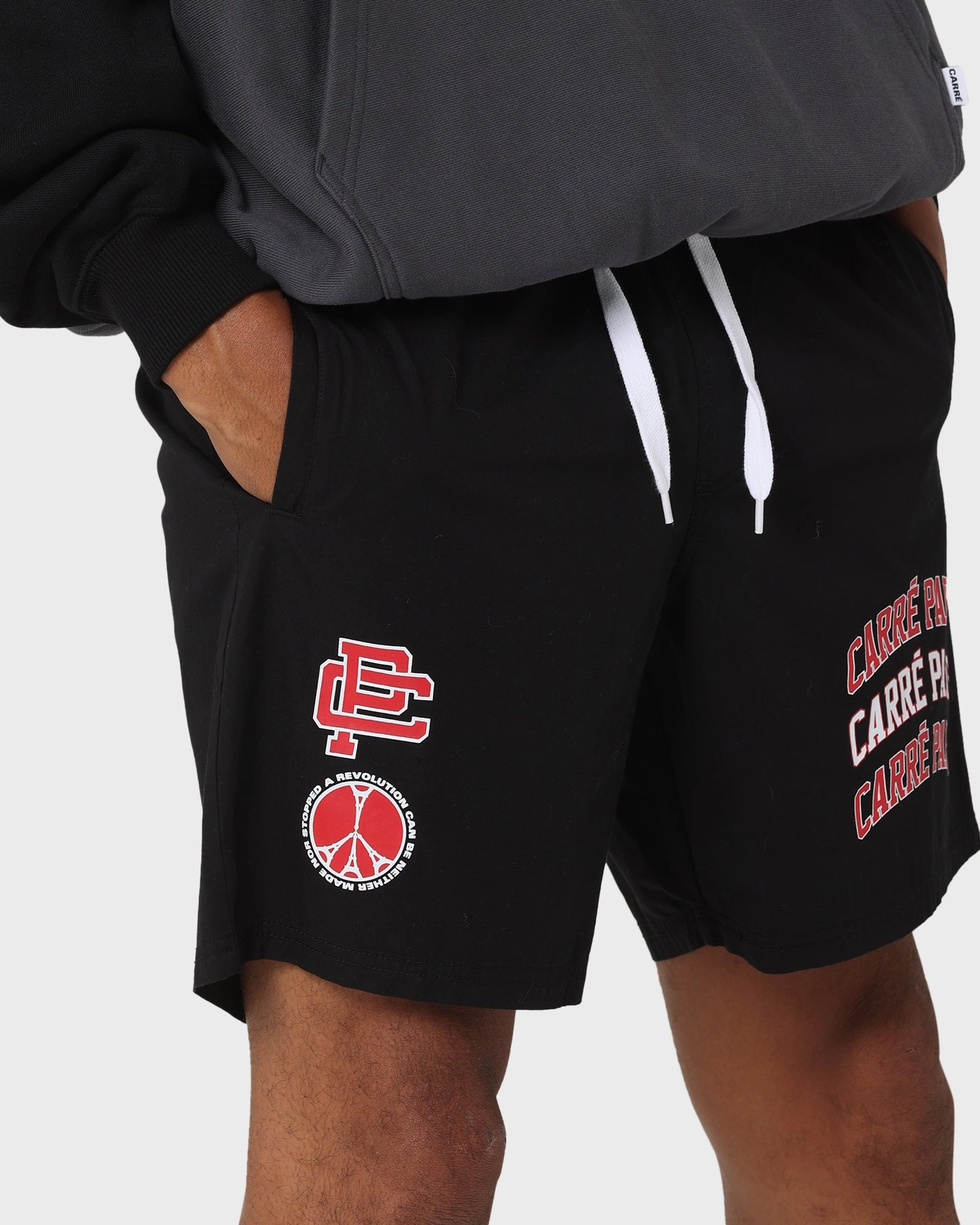 Carr?? Team Slide Shorts Black quick-dry feature Breathable Design