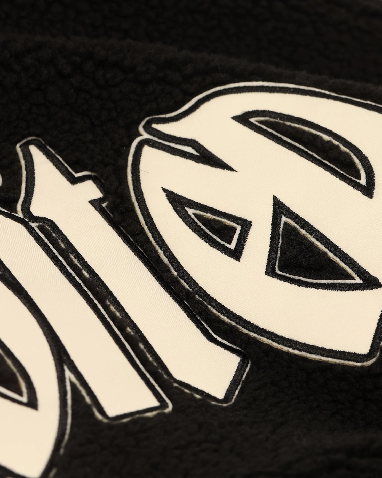 Loiter Sherpa Hoodie Black LowProfile Seam Design scarf