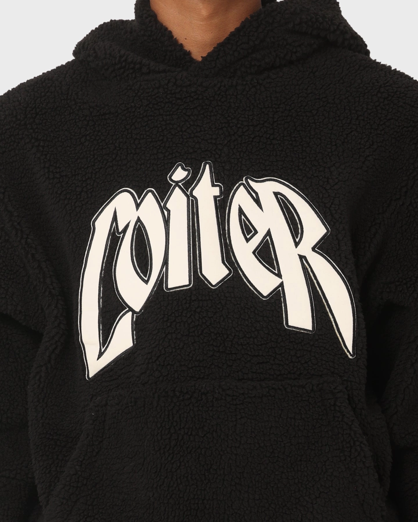 Fresh Function Loiter Sherpa Hoodie Black