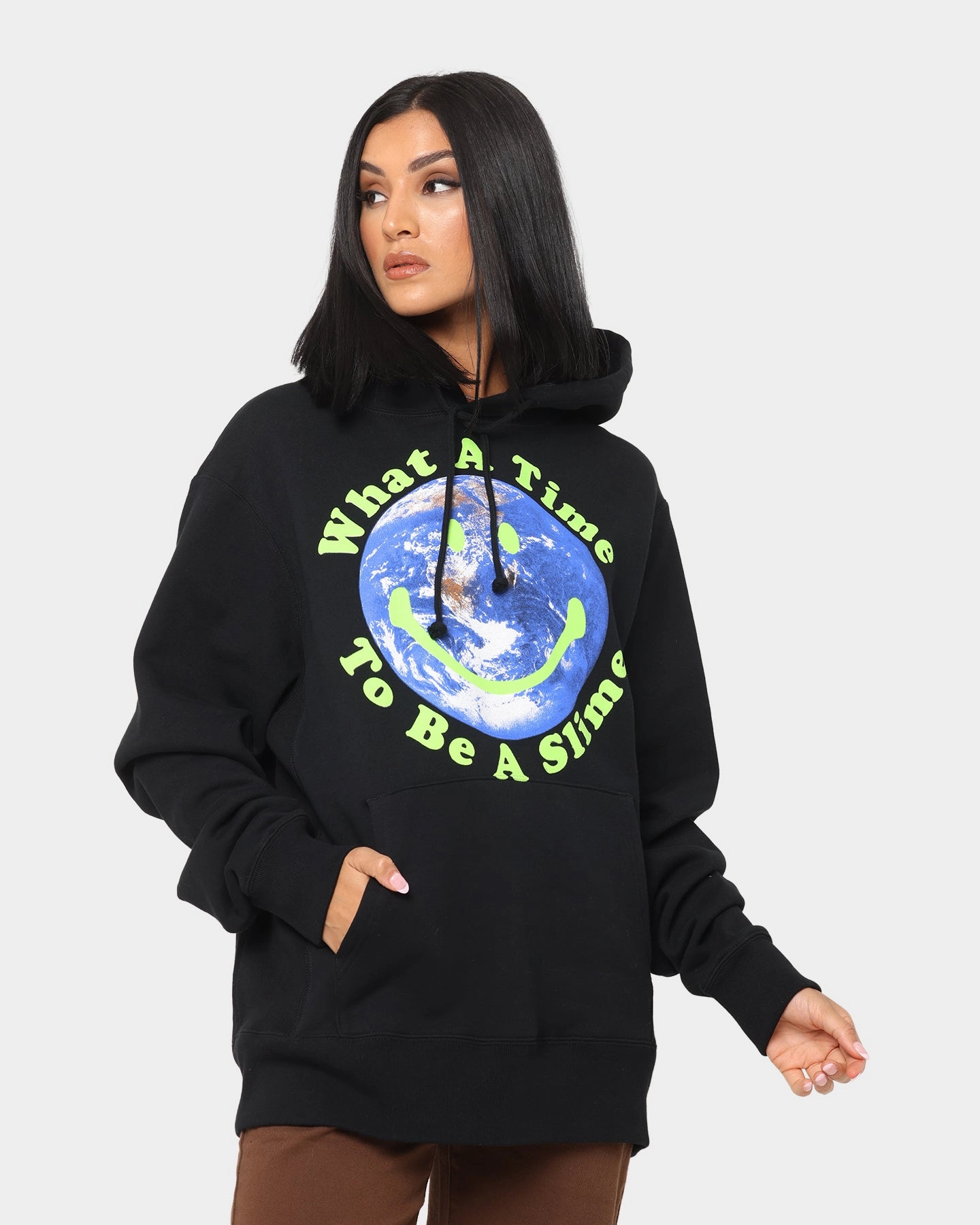 Los Angeles RadYo! What A Time To Be a Slime Hoodie Black Easter picnic - goers