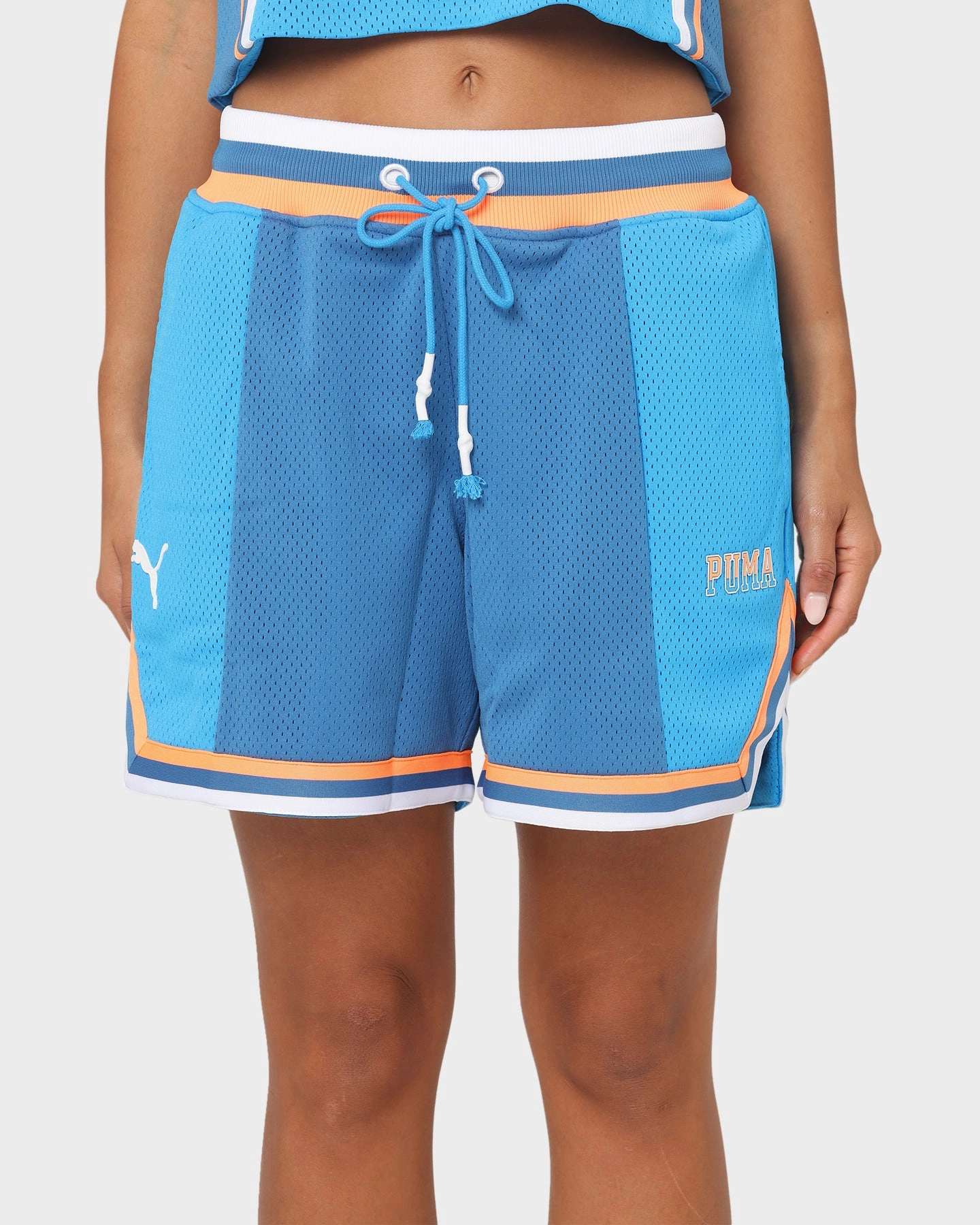 Puma Women's Swish Maker Shorts Ocean Drive Classic Appeal Anti Snag Fabric
