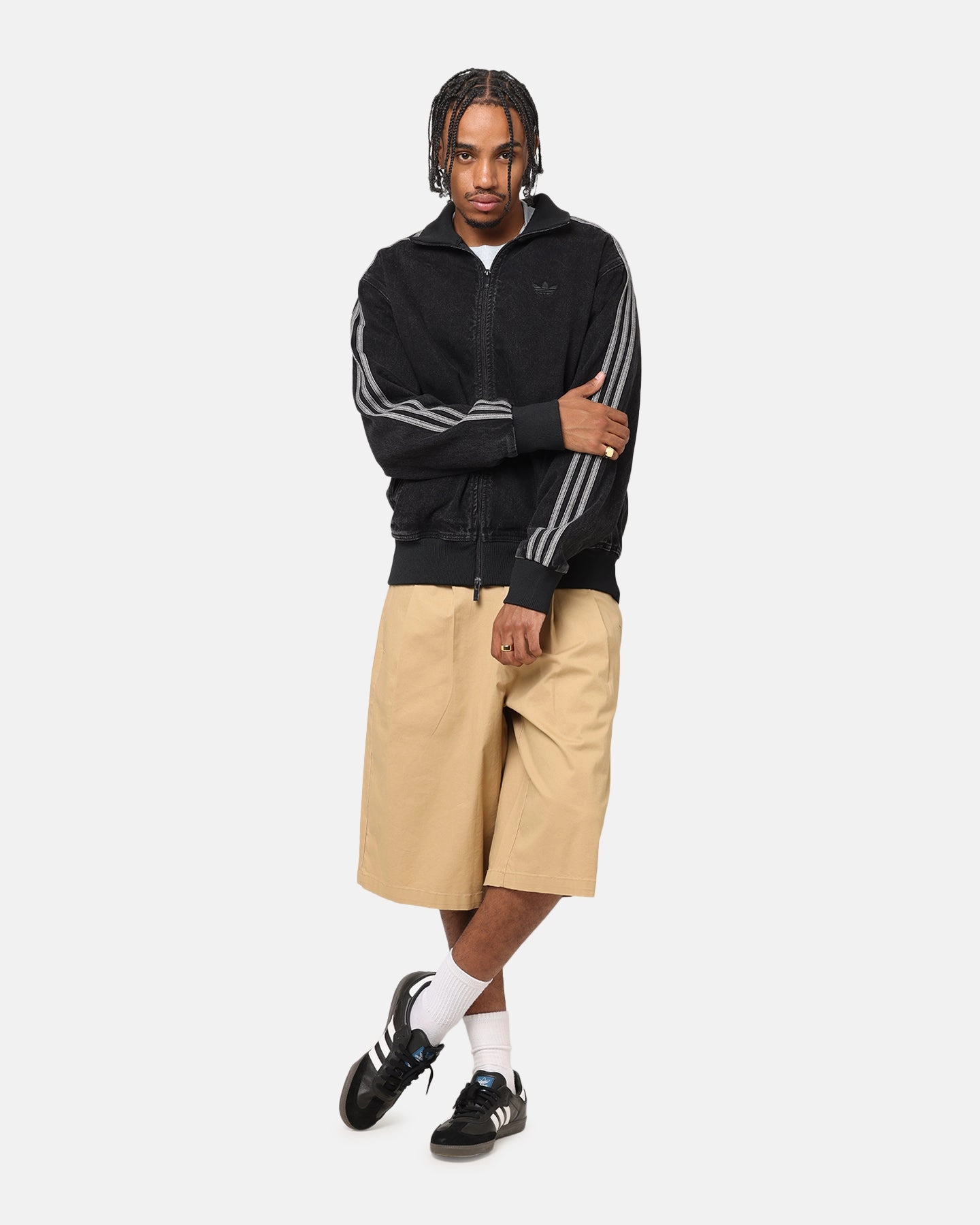 Adidas Adicolor Denim Firebird Track Jacket True Black Personalized