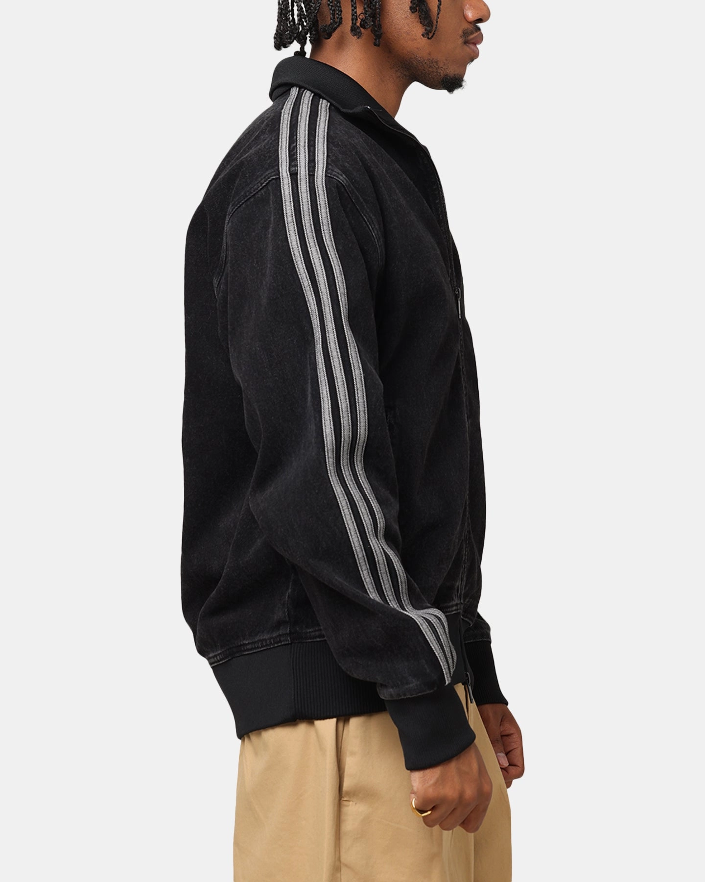 Rank Thermal regulation Adidas Adicolor Denim Firebird Track Jacket True Black