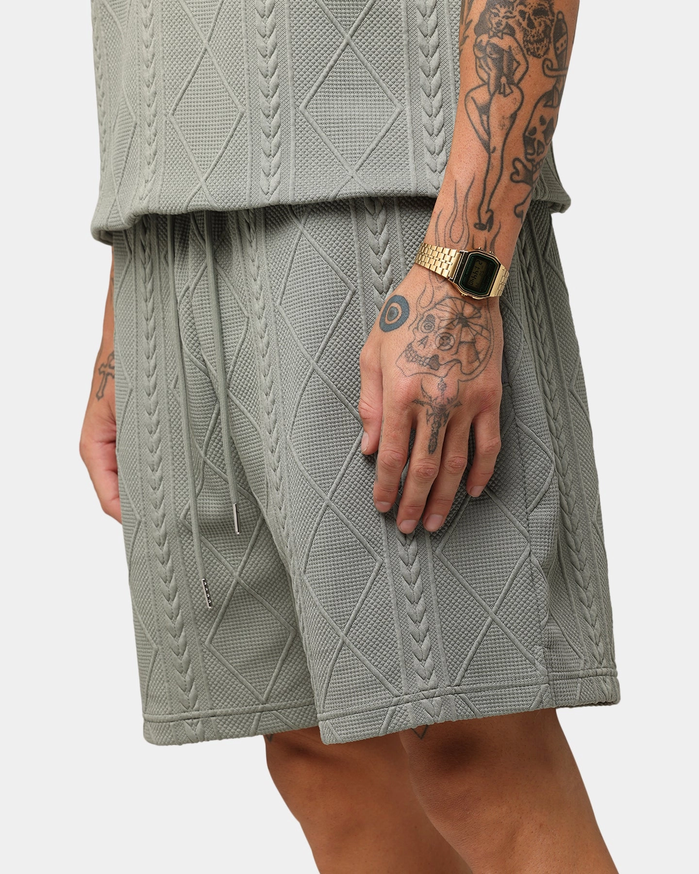 Comfortable Design All Day XXIII Danny Knit Shorts Olive