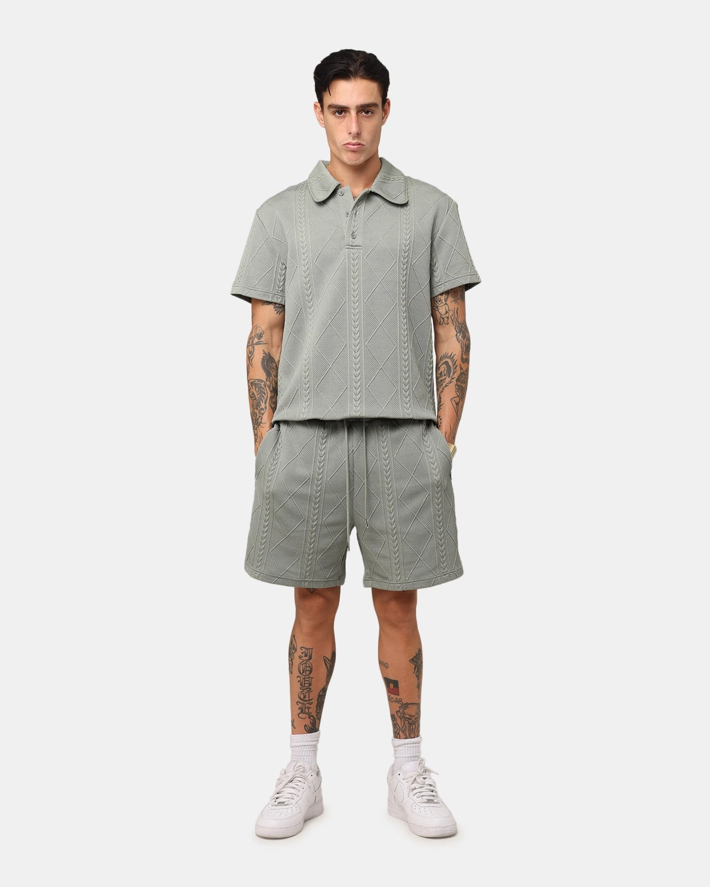 XXIII Danny Knit Shorts Olive dress shirt Outdoor Ready