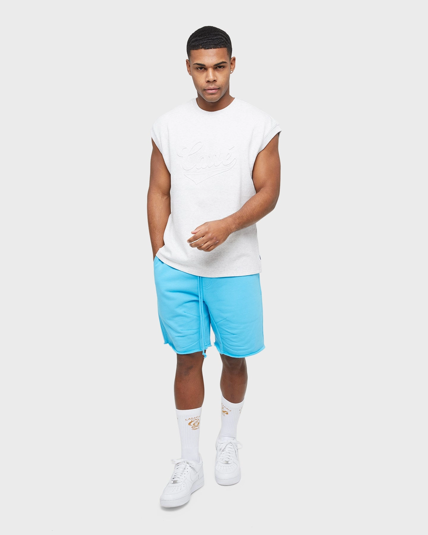 UV resistant Carre Forme Muscle T-Shirt Light Grey