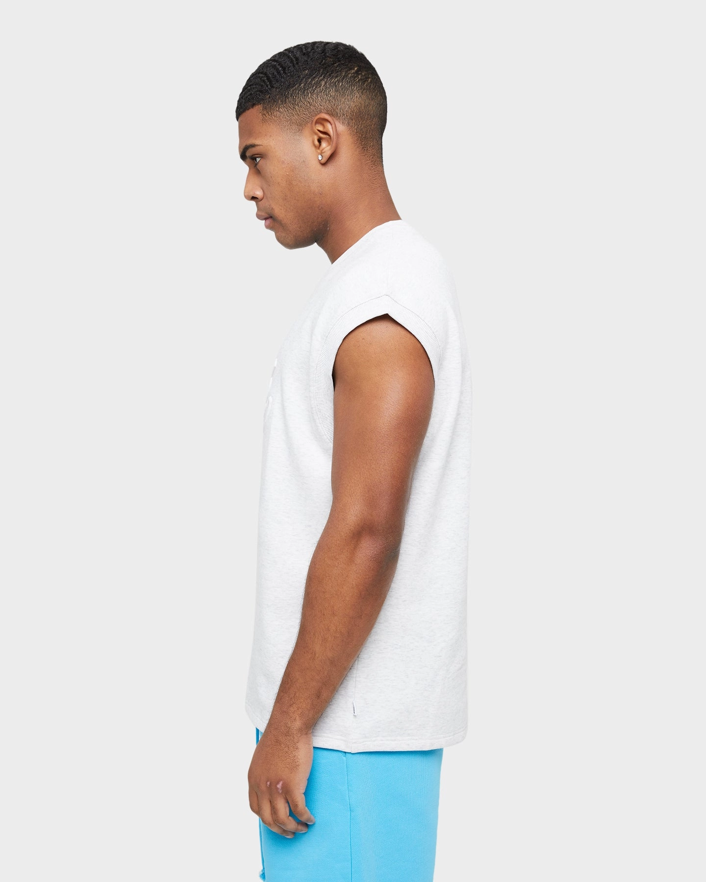 casual top Carre Forme Muscle T-Shirt Light Grey