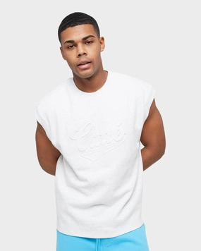 Fun and Comfortable LowImpact Manufacturing Carre Forme Muscle T-Shirt Light Grey