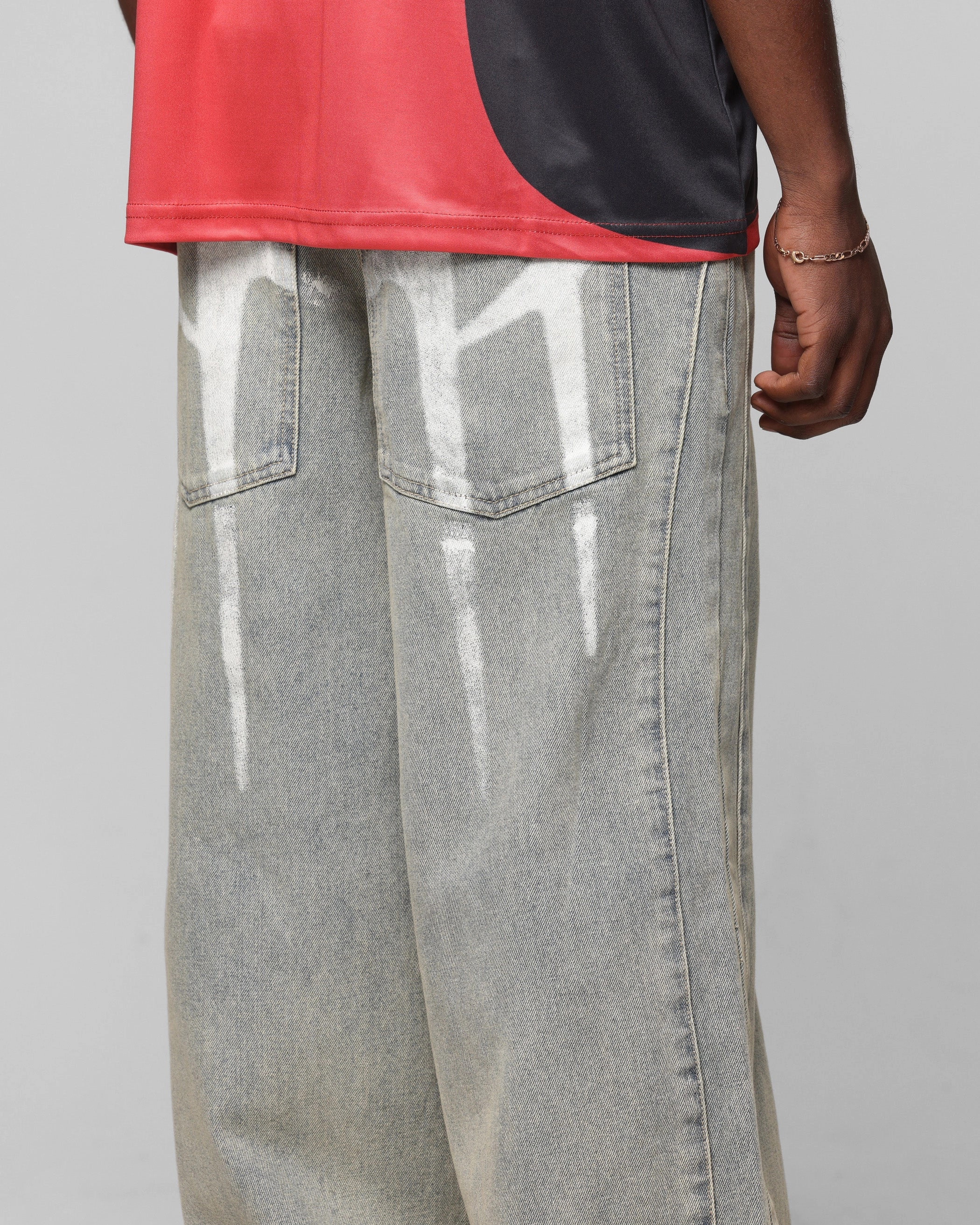 Loiter Star Walker Wide Leg Jean Washed Blue Responsible Denim Production