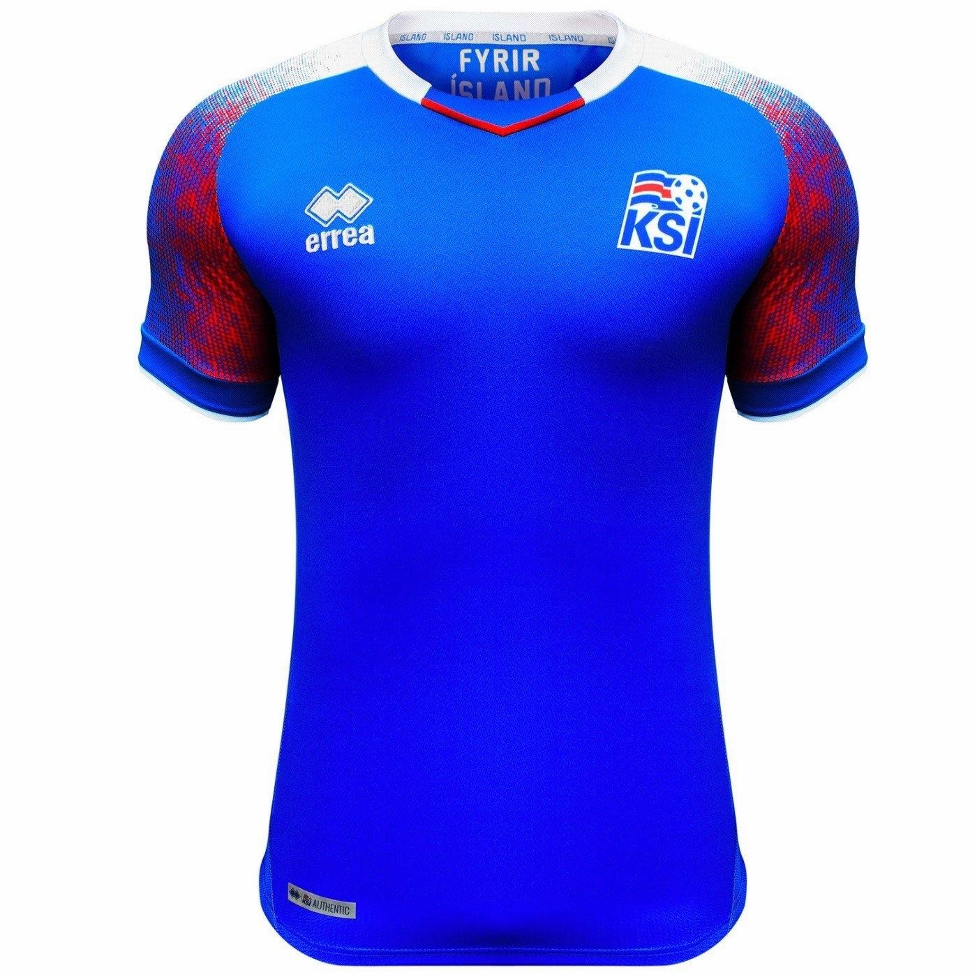 Iceland national Soccer team Home jersey 2018/19 - Errea theater Meditation