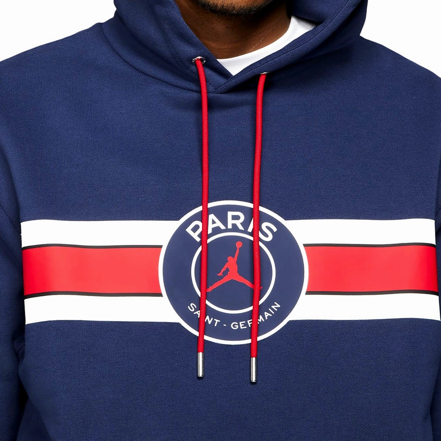 natural fabric Jordan x PSG Casual Fleece fanwear presentation tracksuit 2021/22 - Jordan