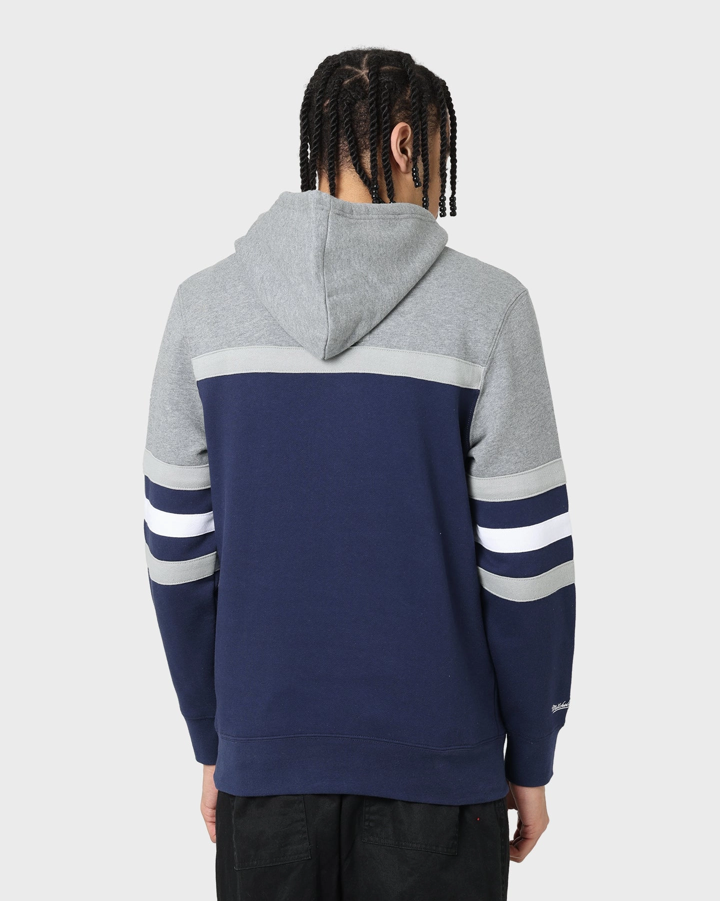 Adjustable Hem System Mitchell & Ness Dallas Cowboys Head Coach Hoodie Navy