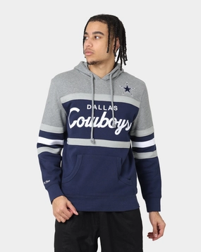 Compression Panels Mitchell & Ness Dallas Cowboys Head Coach Hoodie Navy