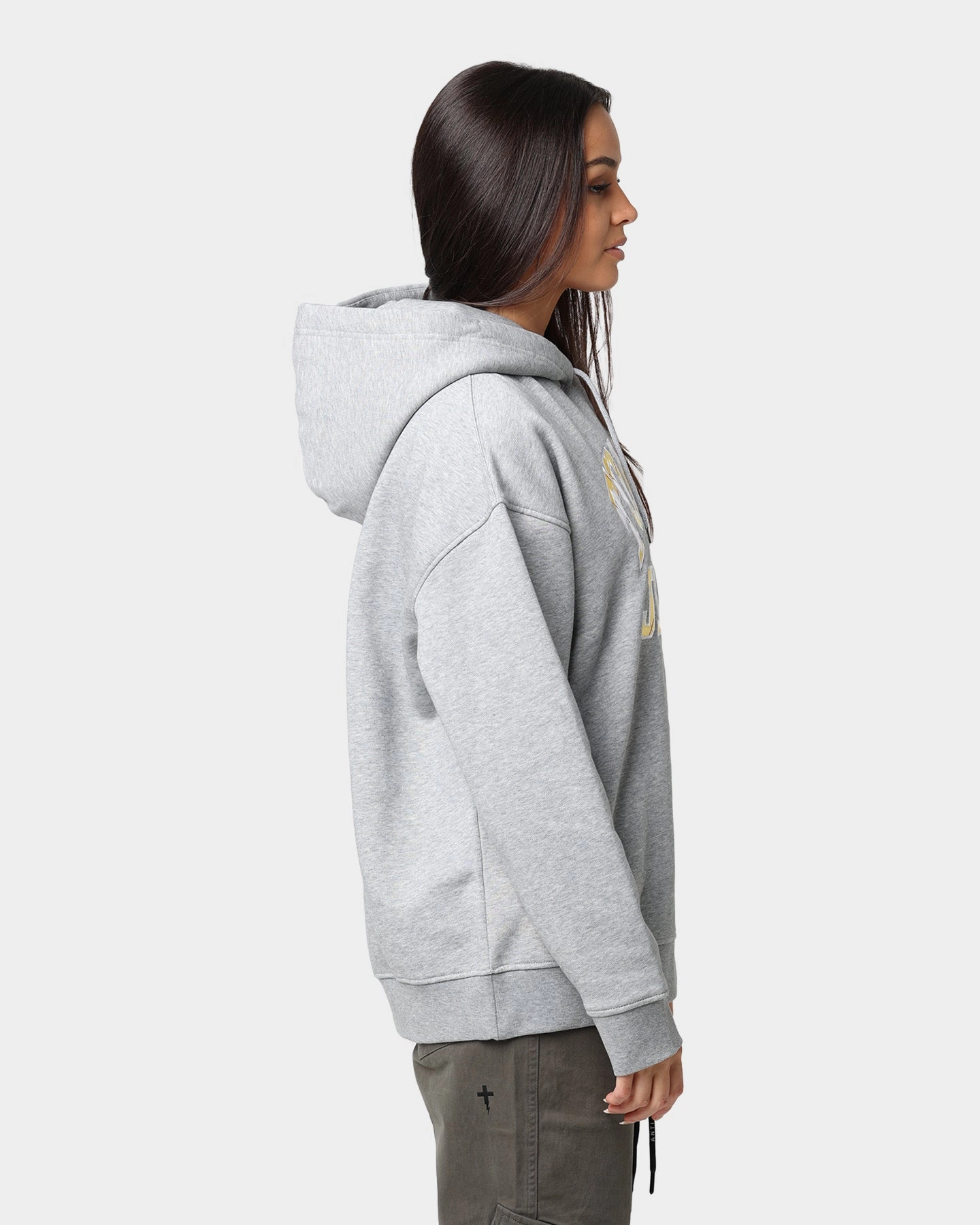 Tommy Jeans Oversized College Argyle Hoodie Grey Heather painters