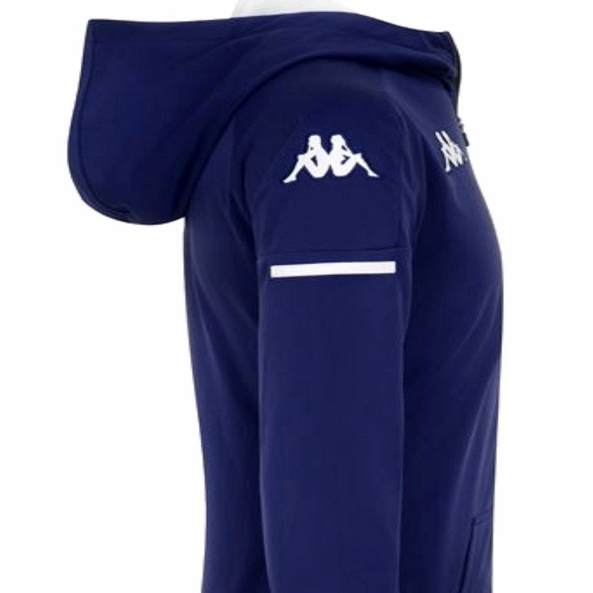 Performance Wear Fiorentina navy hooded presentation soccer tracksuit 2020/21 - Kappa