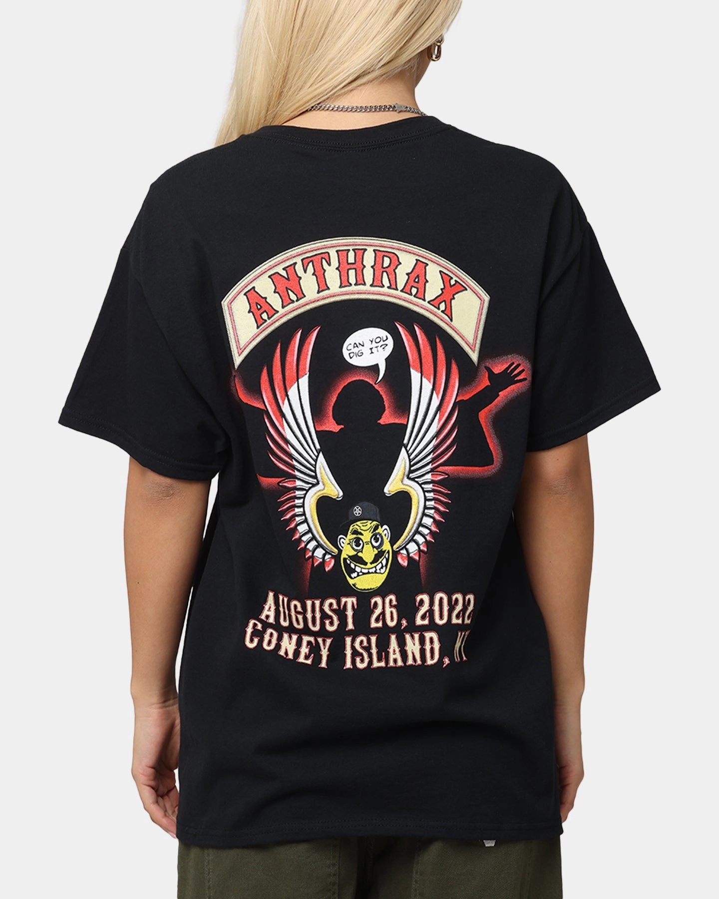 Anthrax Coney Island T-Shirt Black Casual Comfort Layer MultiPly Fabric