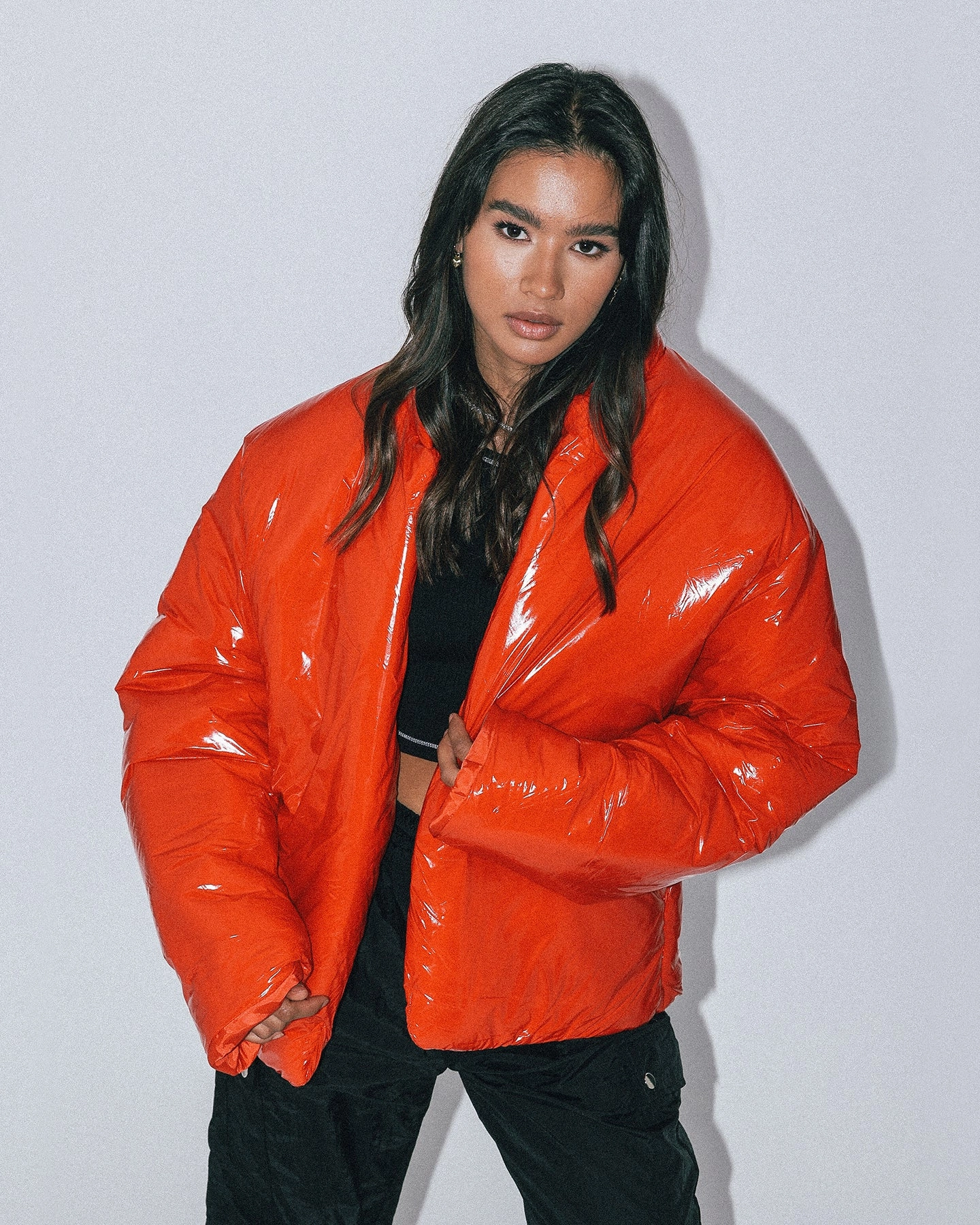 flight travel Club Paradise  Paxton Puffer Jacket Red