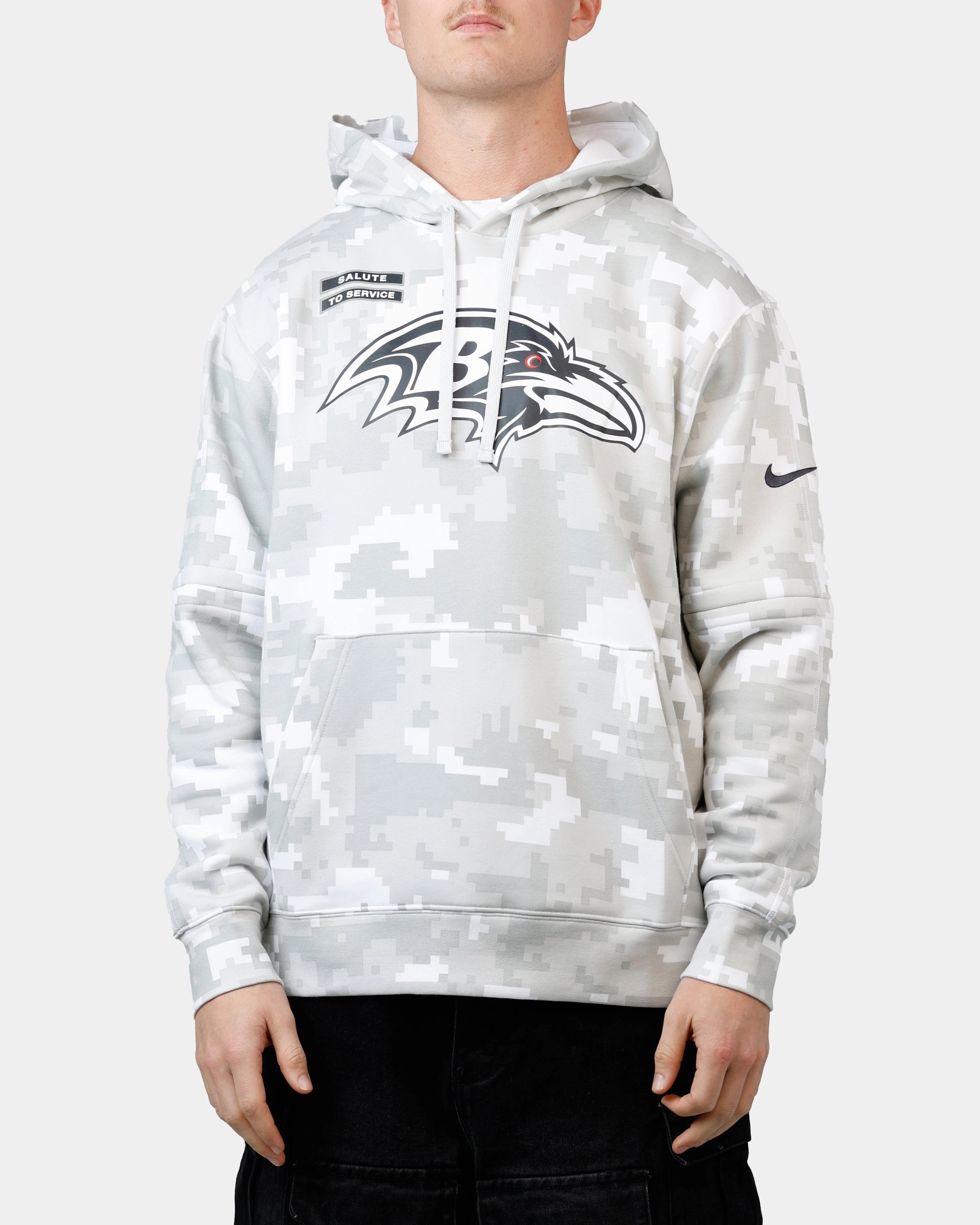 Nike Baltimore Ravens Salute to Service Hoodie Camouflage AdjustableHood