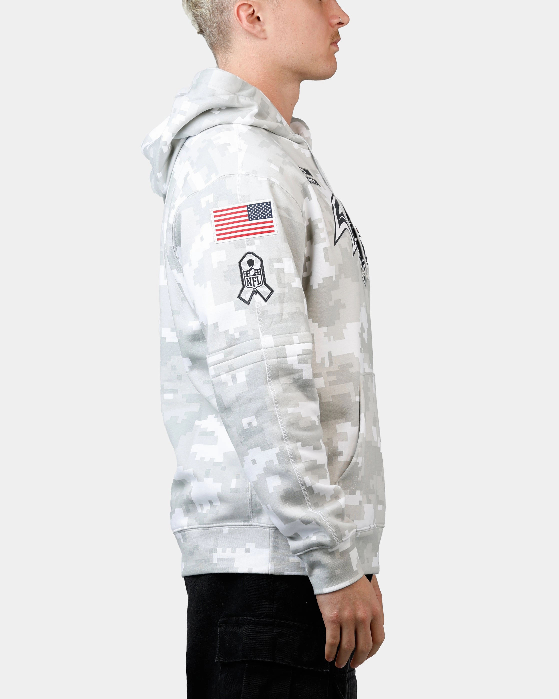 Puncture Resistant Material Nike Baltimore Ravens Salute to Service Hoodie Camouflage