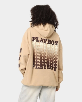 Stylish-design Machine washable Playboy Stack Blend Hoodie Tan