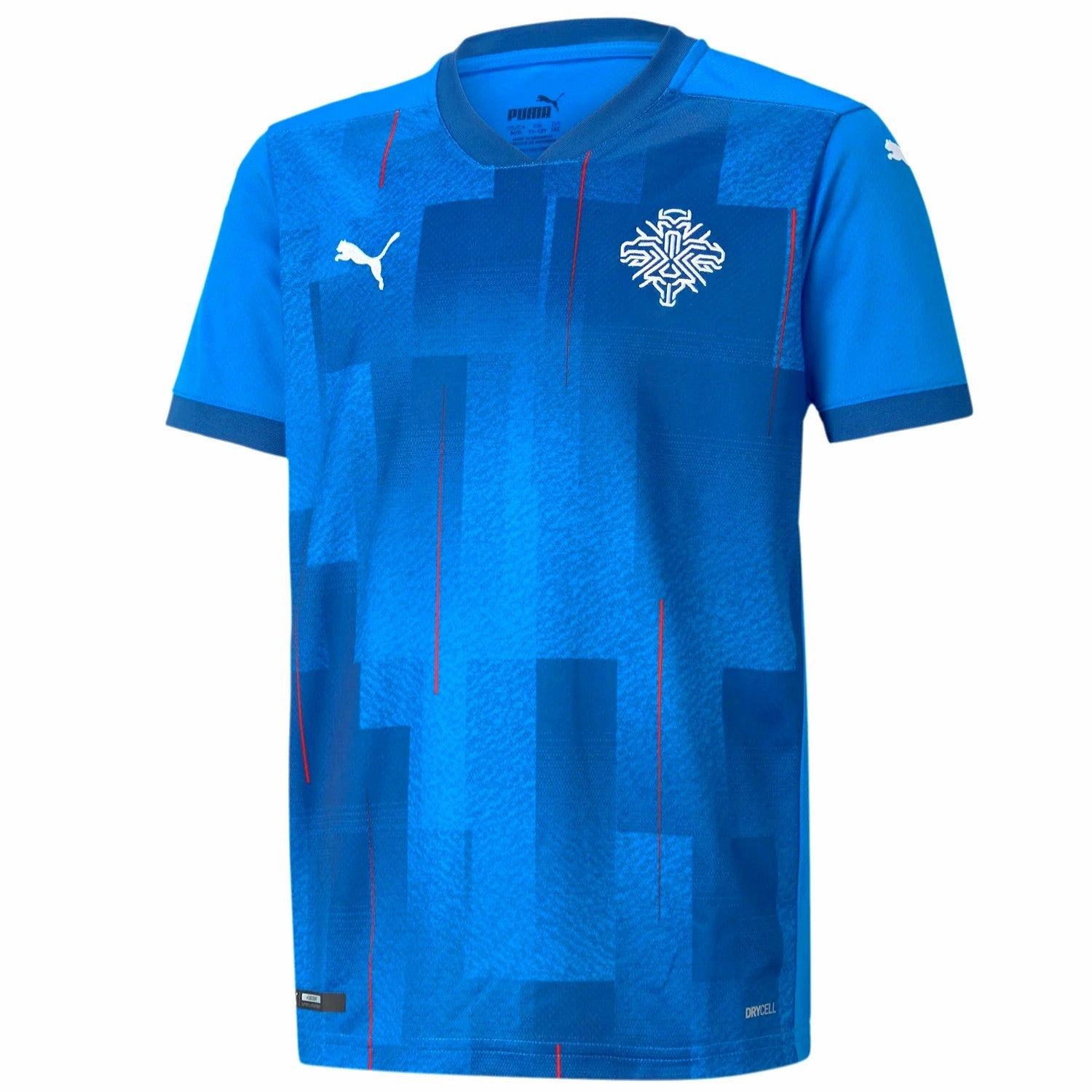 Iceland national team Home soccer jersey 2020/21 - Puma yoga studio Collared neckline