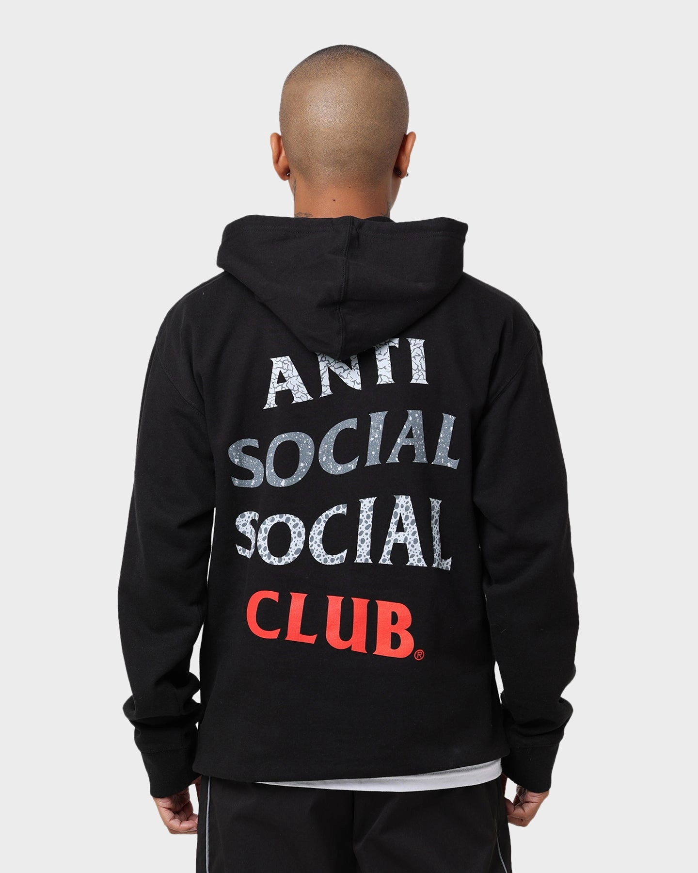 Anti Social Social Club 99 Retro IV Hoodie Black Breathable mesh
