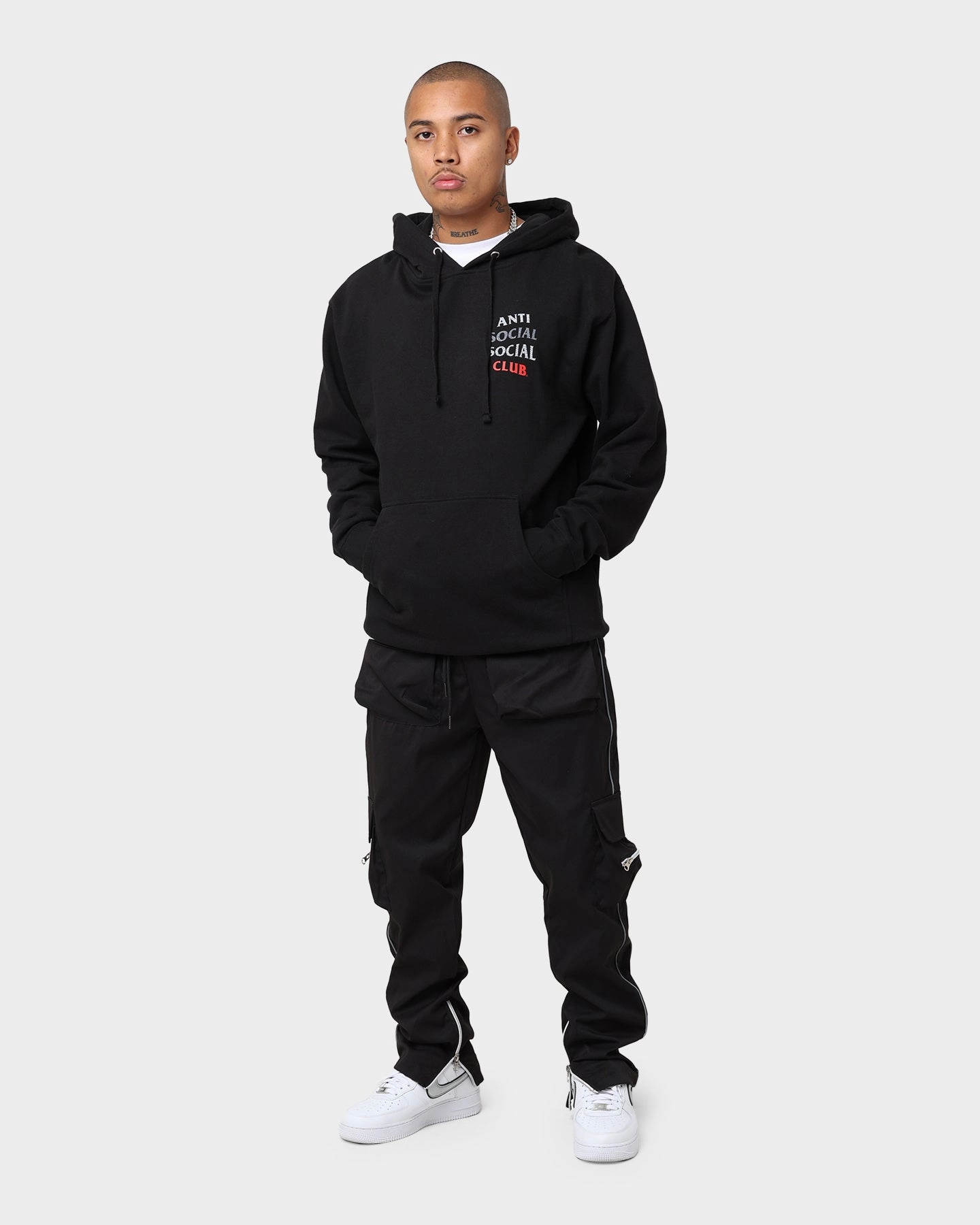 Taped Seams Selection Anti Social Social Club 99 Retro IV Hoodie Black