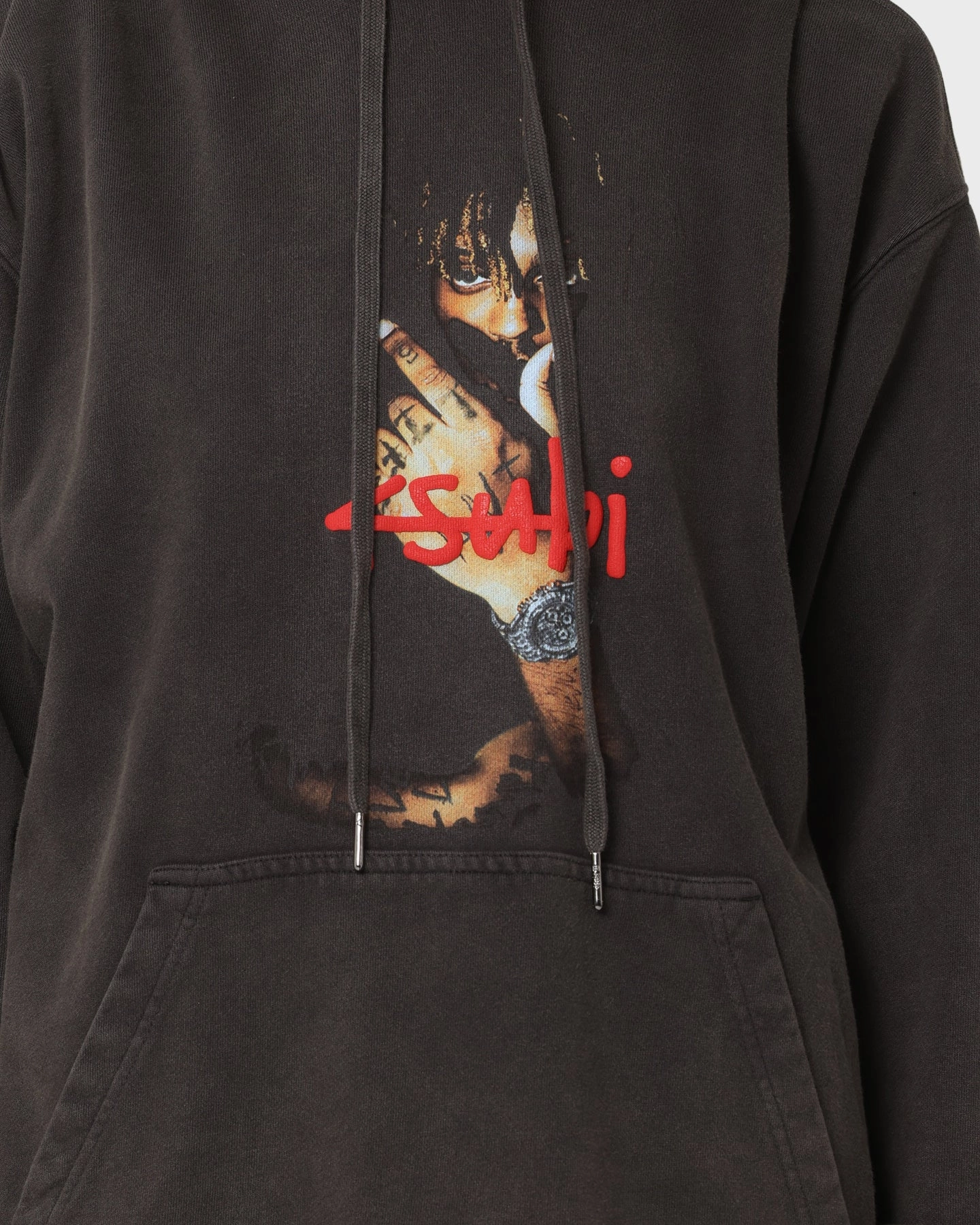 Ksubi X Juice Wrld 999 Wrld Biggie Hoodie Faded Black astronauts Eco Friendly Certified
